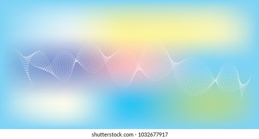 Vector illustration blur bokeh background blue tone color Template for business.