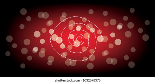 Vector illustration blur bokeh background blue tone color Template for business.