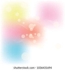 Vector illustration blur bokeh background blue tone color.Template for business.