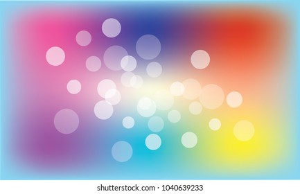 Vector illustration blur bokeh background blue tone color.Template for business.