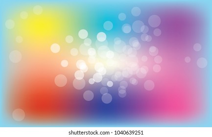 Vector illustration blur bokeh background blue tone color.Template for business.