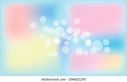 Vector illustration blur bokeh background blue tone color.Template for business.
