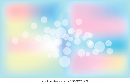 Vector illustration blur bokeh background blue tone color.Template for business.