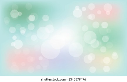 Vector illustration blur bokeh background blue tone color.Template for business