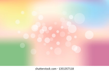 Vector illustration blur bokeh background blue tone color.Template for business.