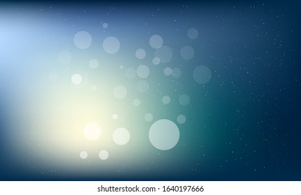 Vector illustration blur bokeh background blue tone color.Template for business.