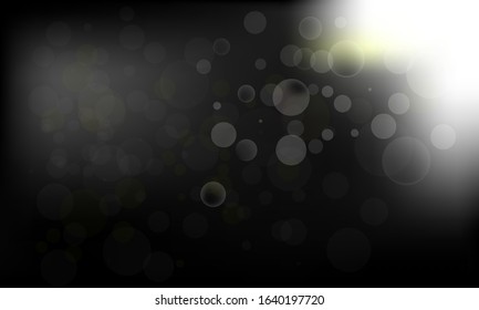Vector illustration blur bokeh background blue tone color.Template for business.