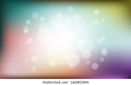 Ilustración vectorial color azul de fondo bokeh color azul.Plantilla para el negocio.
