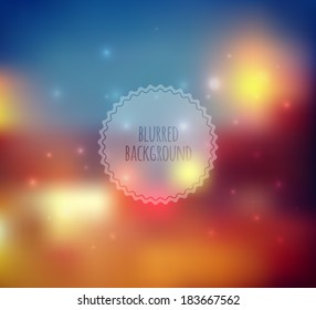Vector illustration of Blurred web design template