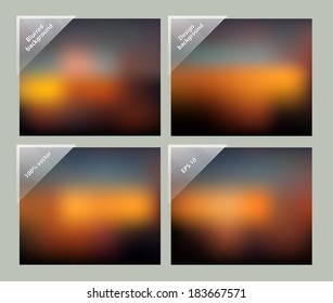 Vector illustration of Blurred web design template