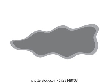 Ilustración vectorial de una forma borrosa que se puede cambiar libremente de color