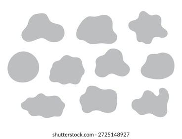 Ilustración vectorial de una forma borrosa que se puede cambiar libremente de color