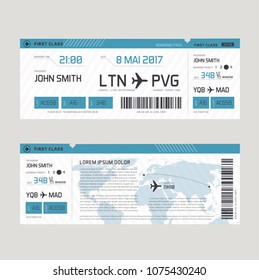 Vector illustration of Boarding pass