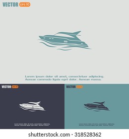 Vector illustration of a boat 