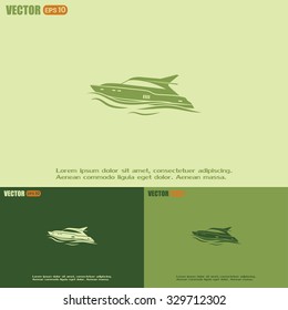 Vector illustration of a boat 