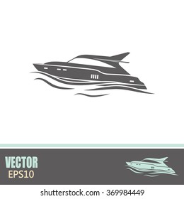 Vector illustration of a boat 