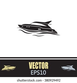Vector illustration of a boat 