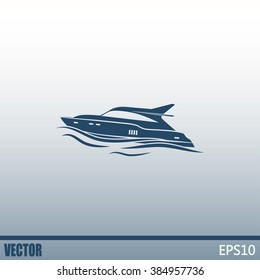 Vector illustration of a boat 