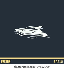 Vector illustration of a boat 