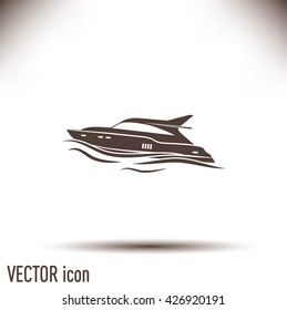 Vector illustration of a boat 