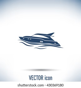 Vector illustration of a boat 