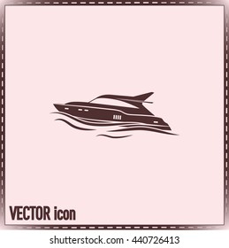 Vector illustration of a boat 