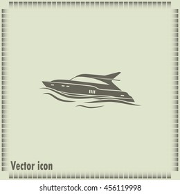 Vector illustration of a boat 
