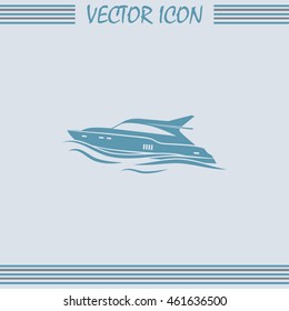 Vector illustration of a boat 