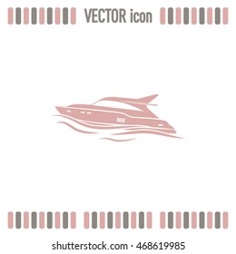 Vector illustration of a boat 