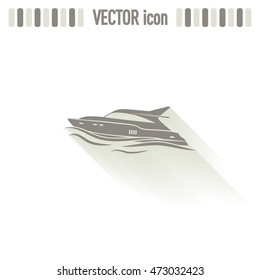 Vector illustration of a boat 