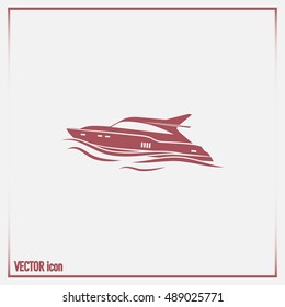 Vector illustration of a boat 