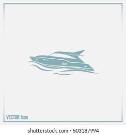 Vector illustration of a boat 