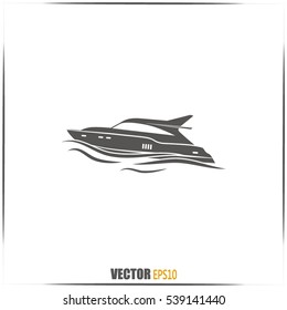 Vector illustration of a boat 