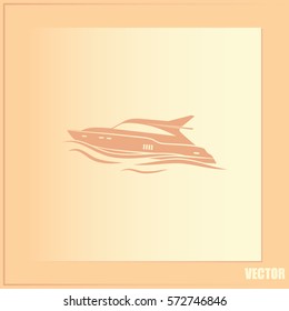 Vector illustration of a boat 