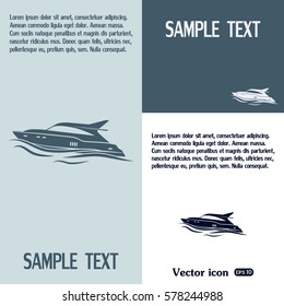 Vector illustration of a boat 