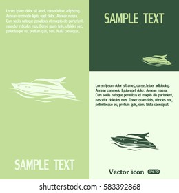 Vector illustration of a boat 