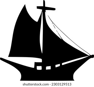 vector illustration of boat icon