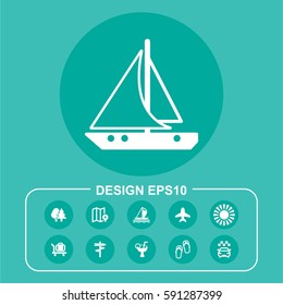 Vector Illustration Boat Icon