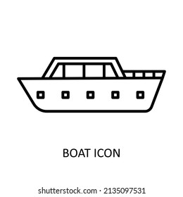 Vektorgrafik mit Schiff. Lineare Zeichnung
