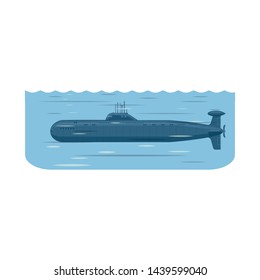 Vector illustration of boat and navy icon. Collection of boat and deep vector icon for stock.