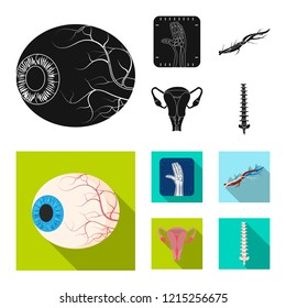Vector illustration of body and human icon. Set of body and medical vector icon for stock.