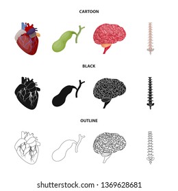 Vector illustration of body and human logo. Set of body and medical stock vector illustration.