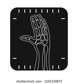 Vector illustration of body and human symbol. Set of body and medical stock symbol for web.