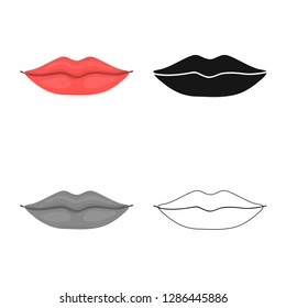 Vector illustration of body and part icon. Set of body and anatomy vector icon for stock.