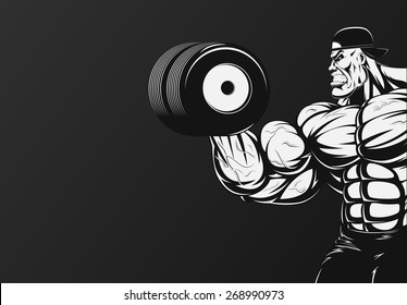 Cartoon Bodybuilder Images Stock Photos Vectors Shutterstock