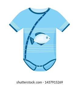 Vector illustration of bodysuit and romper icon. Collection of bodysuit and clothing vector icon for stock.