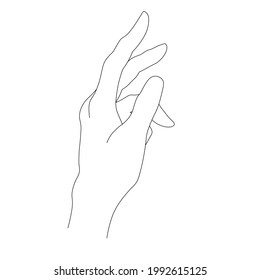 Vector illustration Boho style. Mystical, ezoteric symbol. Line art Hand