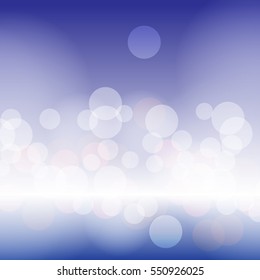 vector illustration of bokeh abstract light background