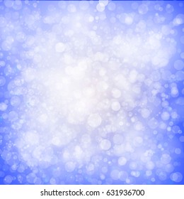 Vector illustration bokeh with a blur lights. Glowing light effect background. Star burst and sparkles effect, blue bubble light wallpaper. Glowing background with a sparkle effect. Blur lights.