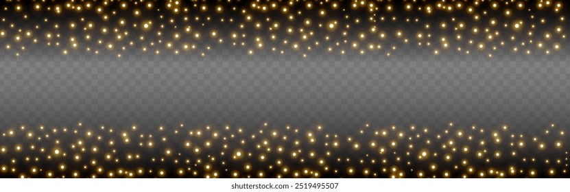 Ilustração vetorial do efeito bokeh sobre fundo transparente
